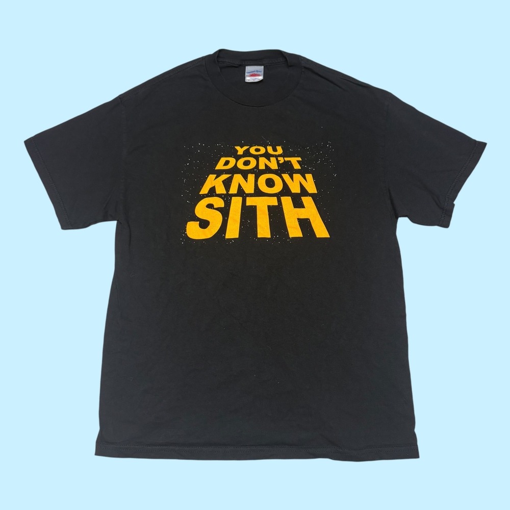 Tennessee River Mens You Dont Know Sith Star Wars Parody Graphic T-Shirt Black L